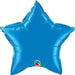 20" Sapphire Blue Star Foil Balloon