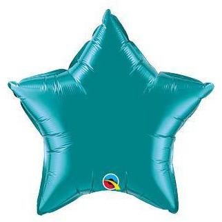 20" Teal Star Foil Balloon