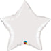 20" White Star Foil Balloon