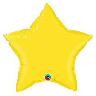 20" Yellow Star Foil Balloon