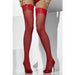 Red Fishnet Hold Ups
