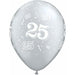 25th Anniversary A Round Latex Balloons x25
