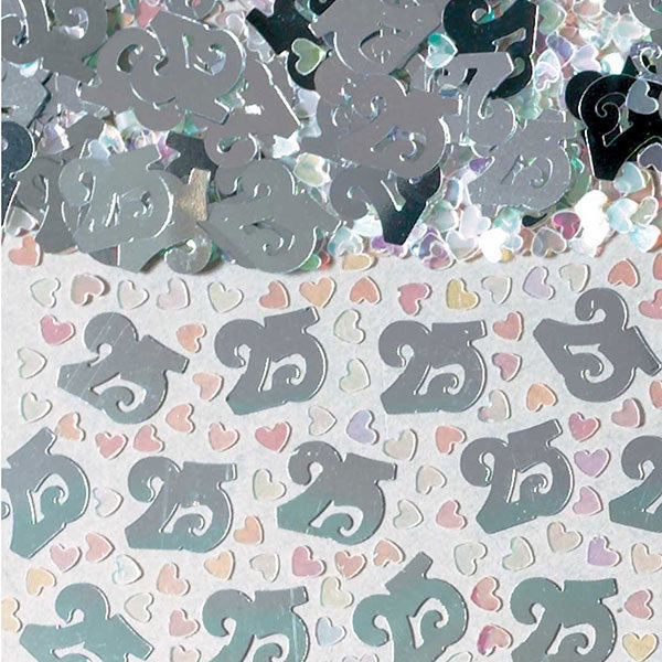 25's Silver Confetti