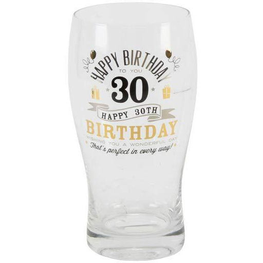 30th Birthday Pint Glass