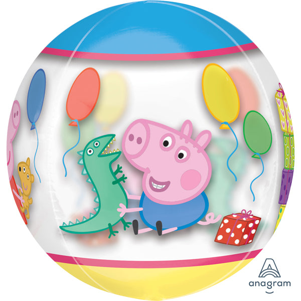 Peppa Pig Clear Orbz Foil Balloon