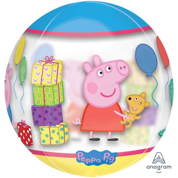 Peppa Pig Clear Orbz Foil Balloon
