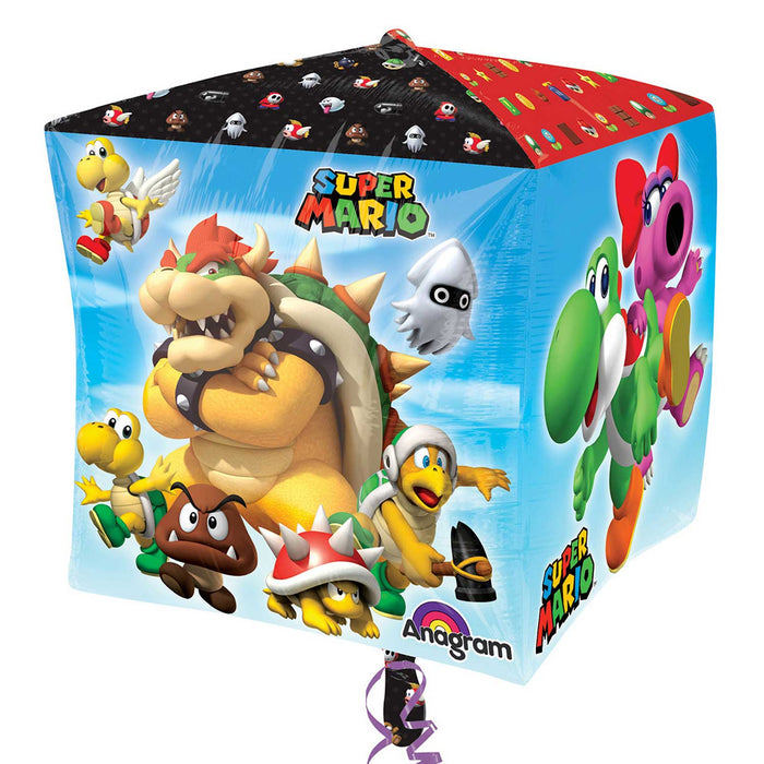 Super Mario Bros Cubez Foil Balloon