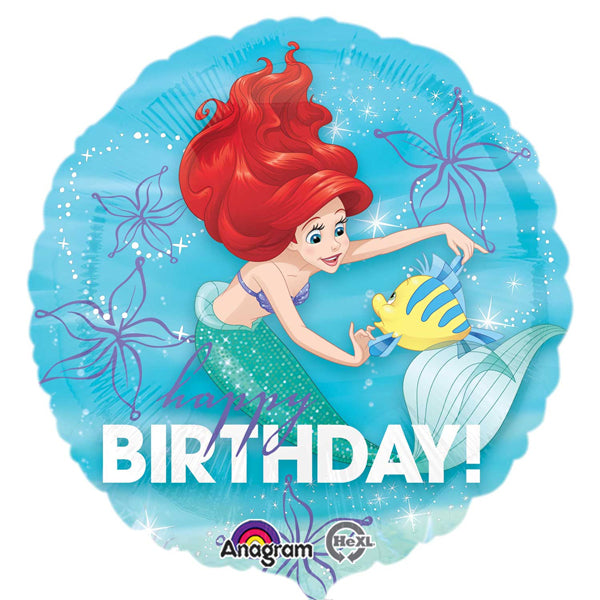 18" Ariel Dream Big Happy Birthday Foil Balloon