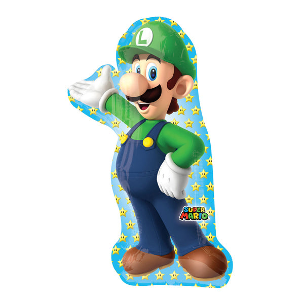 Super Mario Luigi Supershape Foil Balloon