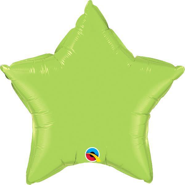 36" Lime Green Star Foil Balloon