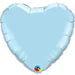 36" Pearl Light Blue Heart Foil Balloon