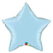36" Pearl Light Blue Star Foil Balloon