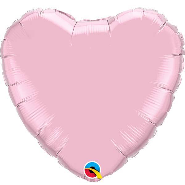 36" Pearl Pink Heart Foil Balloon
