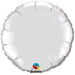 36" Silver Round Foil Balloon