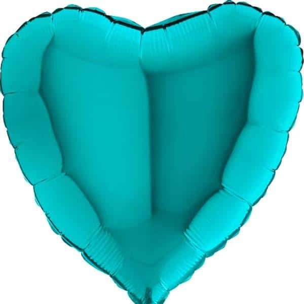 36" Tiffany Heart Foil Balloon