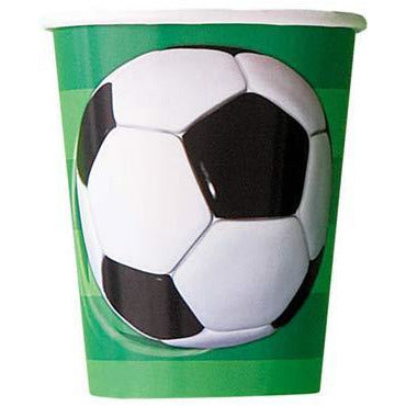 Football Paper Party Cups 8pk