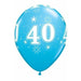 40 Robins Egg Blue Sparkles Latex Balloons 25ct