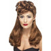 40s Vintage Auburn Wig With Curls