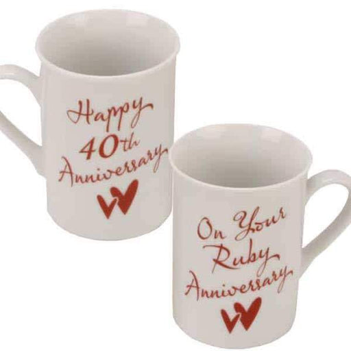 40th Anniversary Mug Set