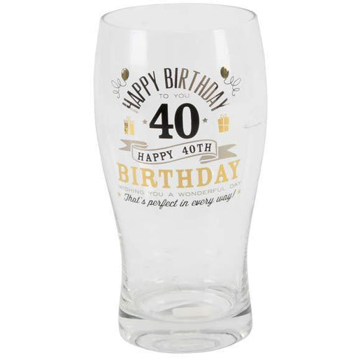 40th Birthday Pint Glass