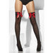 Sheer Hold Ups With Red Bows