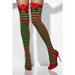 Red And Green Striped Opaque Hold Ups