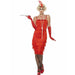 Red Fringed Flapper Costume