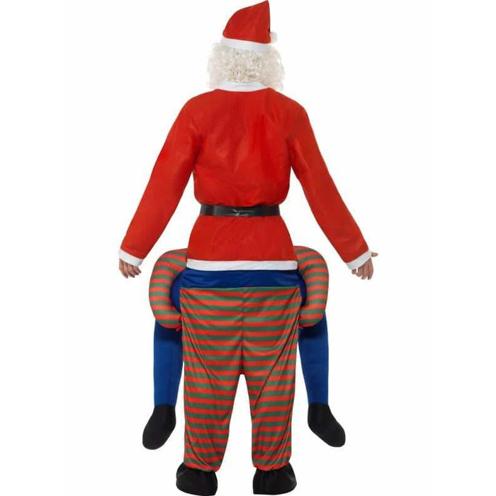Christmas Carry Me Santa Carry Me Elf Costume Piggyback Elf
