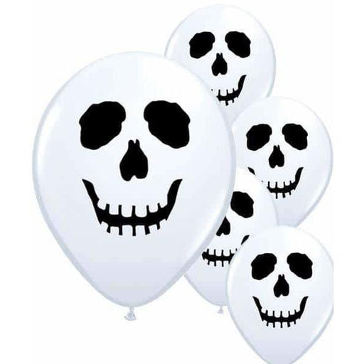 5" Skull Face Latex Balloons 100pk
