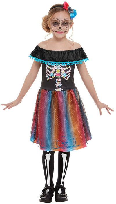 Neon Day Of The Dead Girl Costume