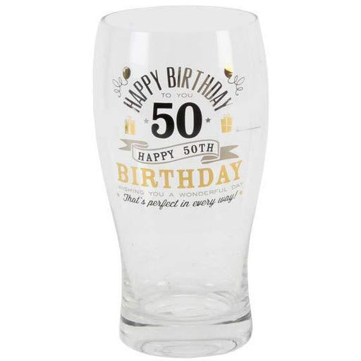 50th Birthday Pint Glass