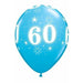 60 Robins Egg Blue Sparkles Latex Balloons 25ct