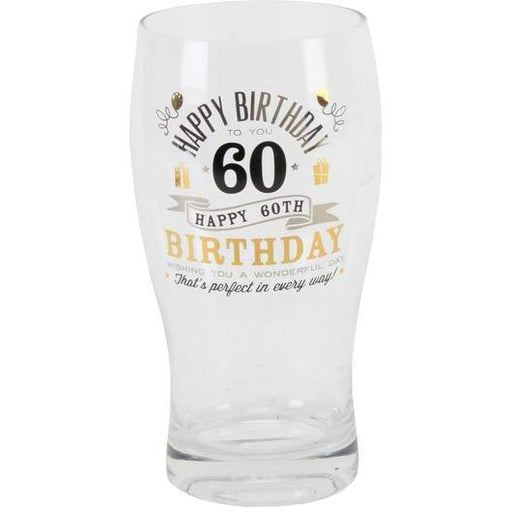 60th Birthday Pint Glass