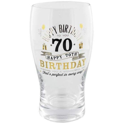 70th Birthday Pint Glass