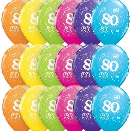 80 Around Tropical Latex Balloons x50
