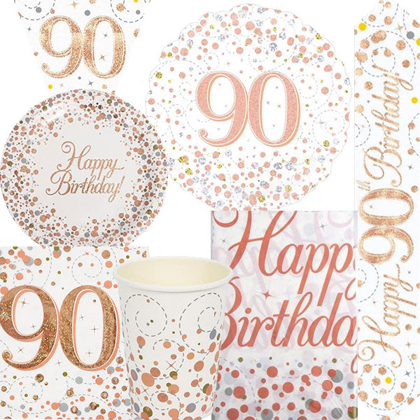 90th Rose Gold Fizz Party Box