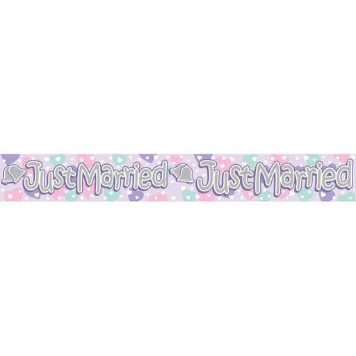 9ft Banner Just Married