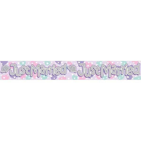 9ft Banner Just Married