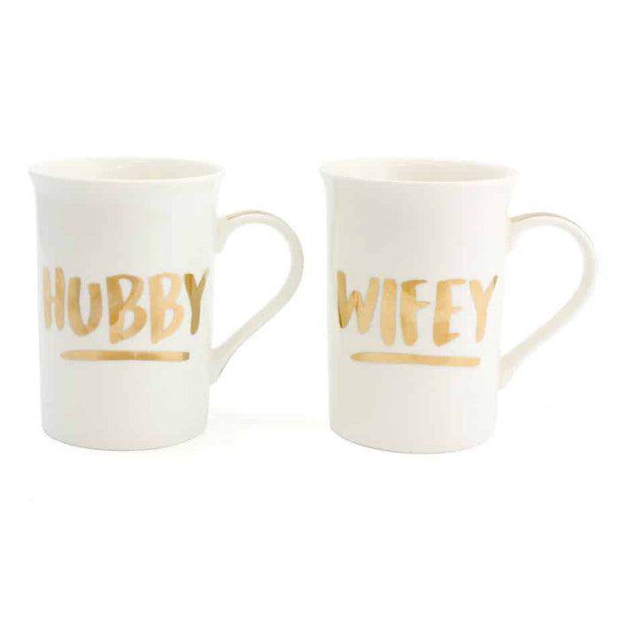 Hubby And Wifey Set Of 2 Mugs