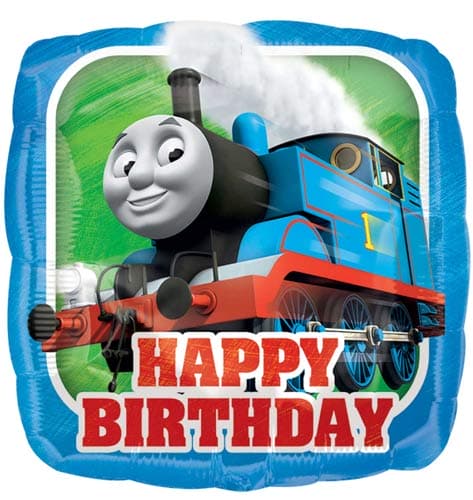 18" Happy Birthday Thomas Foil Balloon