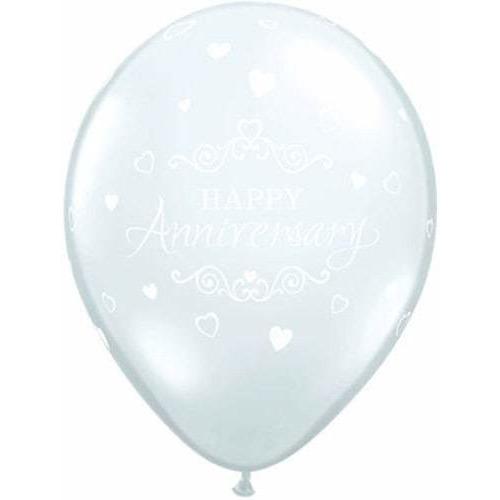 Anniversary Classic Hearts Latex Balloons x25