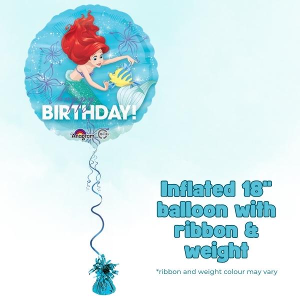 18" Ariel Dream Big Happy Birthday Foil Balloon