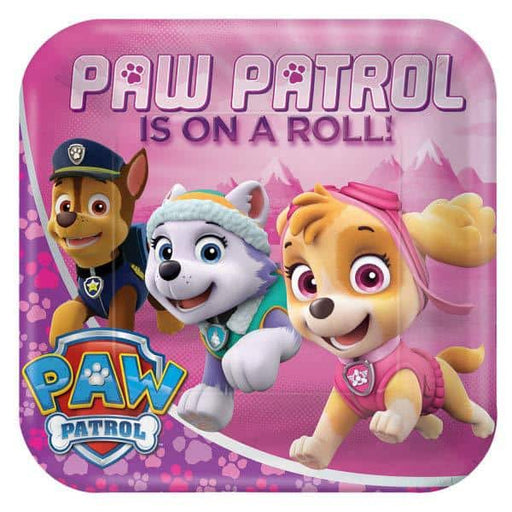 Pink Paw Patrol Paper Plates 8pk