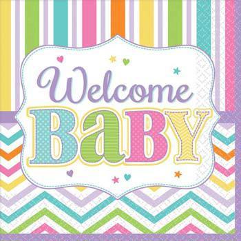 Baby Brights Party napkins 36pk