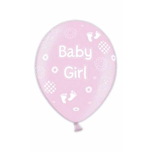 Baby Girl Pink Latex Balloons x25