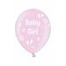 Baby Girl Pink Latex Balloons x25