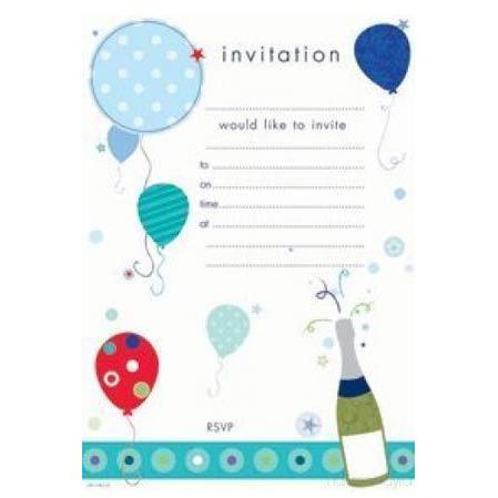 Balloons Party Invitations