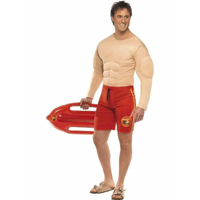 Baywatch Lifeguard Costume Padded Chest