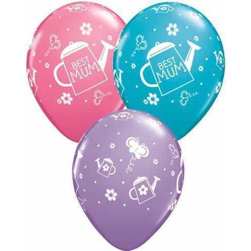 Best Mum Watering Can Latex Balloons 25ct
