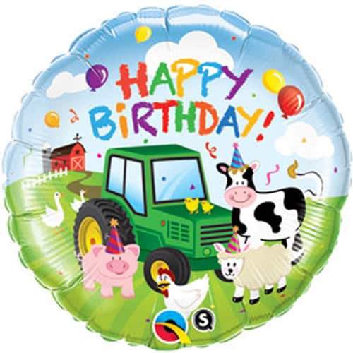 Birthday Barnyard Foil Balloon